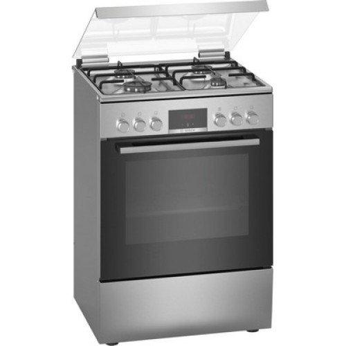 COOKER GAS  HXN39AD50 (ΗΛ. ΦΟΥΡΝ & ΕΣΤΙΕΣ ΥΓΡΑΕΡΙΟΥ) INOX 66Lt ΜΕ ΑΕΡΑ & GRILL